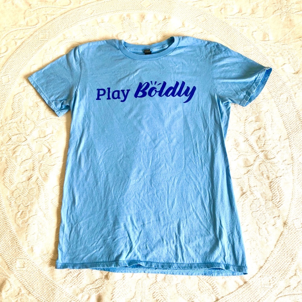 New “Play Boldly” Unisex Cotton T-Shirt